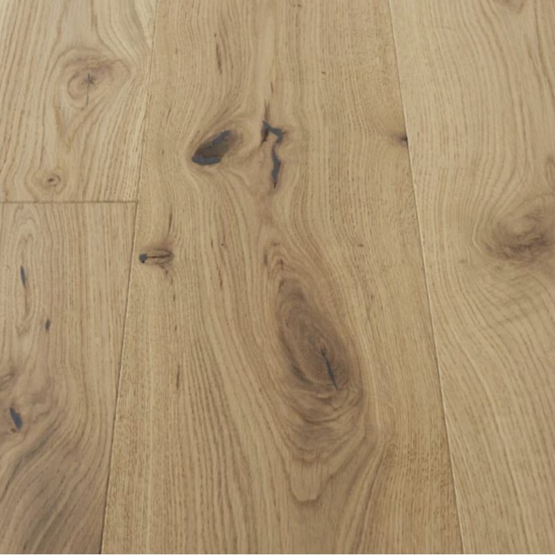 Parquet contrecollé chêne 12X145 mm, campagne, huilé incolore, brossé