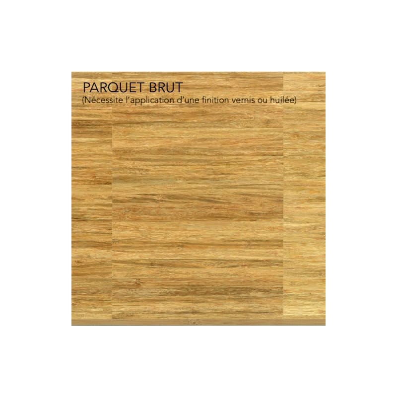 Parquet massif bambou 10X200 mm, Bamboo Industriale Density Naturel BF-PR1000, brut