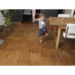 Parquet massif bambou 10X140 mm, Bamboo Industriale vertical caramel BF-PR350, brut