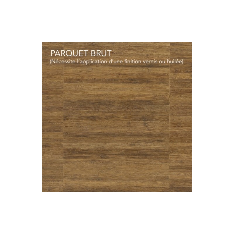 Parquet massif bambou 10X200 mm, Bamboo Industriale Density Caramel BF-PR1050, brut