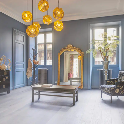 Parquet contrecollé chêne 12X145 mm, CRISTAL, rustique, vernis mat