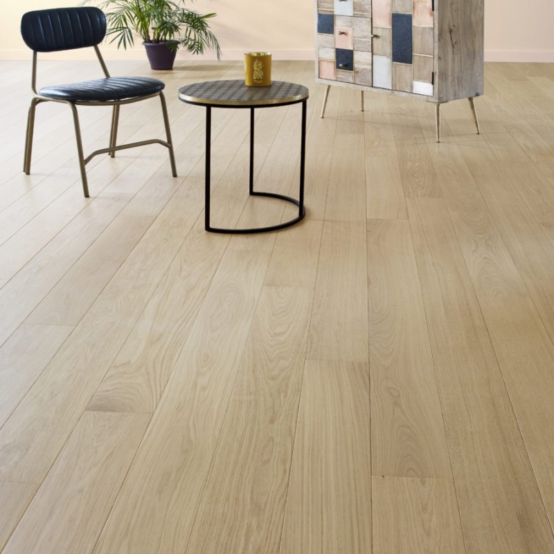 Parquet contrecollé chêne 16X145 mm, premier, vernis incolore