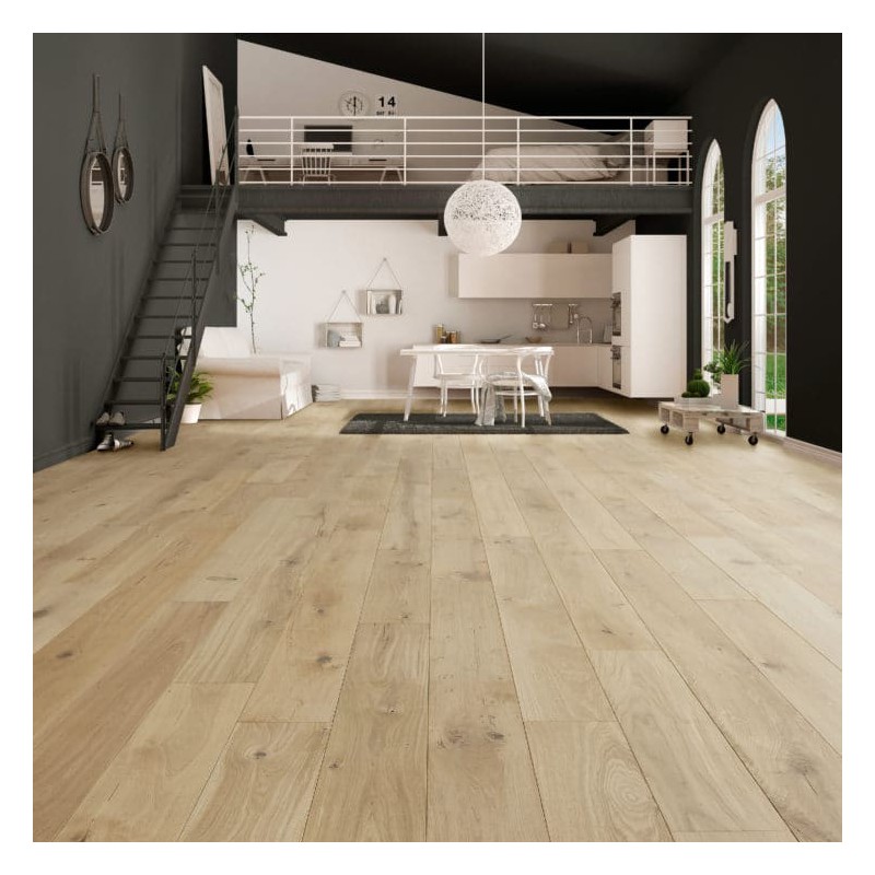 Parquet contrecollé chêne 12X180 mm, ARZON, rustique/campagne, huilé incolore