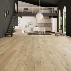 Parquet contrecollé chêne 12X180 mm, ARZON, rustique/campagne, huilé incolore