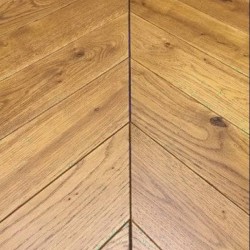 Parquet contrecollé chêne Point de Hongrie 14X90 mm, BADIANE, rustique/campagne, vernis mat