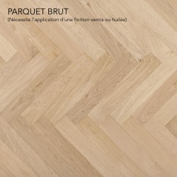 Parquet contrecollé chêne Bâton Rompus 12X145 mm, premier/rustique, brut