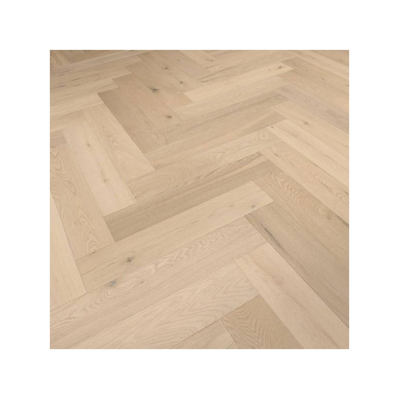 Parquet contrecollé chêne Bâton Rompus 12X90 mm, rustique, vernis incolore