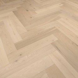 Parquet contrecollé chêne Bâton Rompus 12X90 mm, rustique, vernis incolore