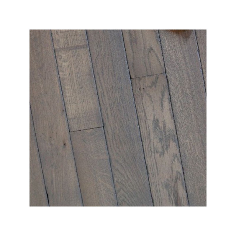 Parquet contrecollé chêne vieilli 11X140 mm, Gris Nuage GI PA 17, huilé