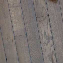 Parquet contrecollé chêne vieilli 11X140 mm, Gris Nuage GI PA 17, huilé