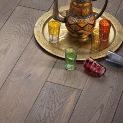 Parquet contrecollé chêne 11X170 mm, Cappuccino oxy (brossé) GI CA 401, huilé