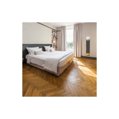 Parquet chêne massif Bâton Rompus 14X90 mm, BADIANE, premier-bis, vernis mat, vieilli DP00838