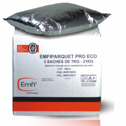 Cartons de 3 sachets colle EMFIPARQUET PRO ECO - 21 Kg