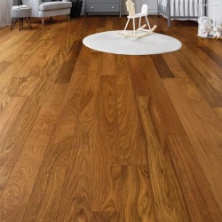 Parquet contrecollé Jatoba, 15X140 mm, vernis satiné