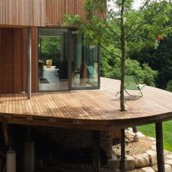 Lame de terrasse en bois Cumaru Blondo Softline 20X100 mm