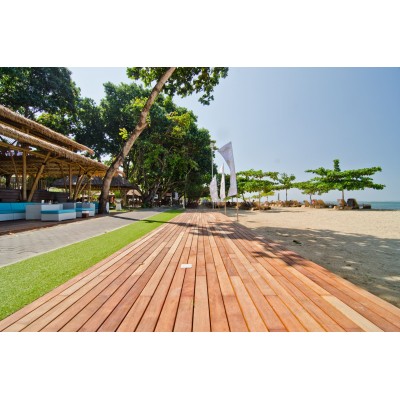 Lame de terrasse en bois Merbau Softline 20X100 mm