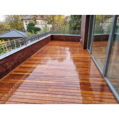 Lame de terrasse en bois Merbau Softline 20X100 mm