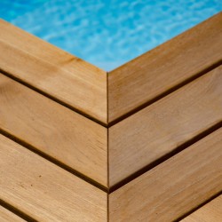 Lame de terrasse en bois Teak Softline 20X96 mm