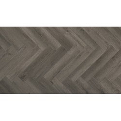 Lame PVC Parquetvinyl, 5 x 123 x 615 mm, YUKON Smoked Grey Bâton Rompu YUK HB-2630-IB