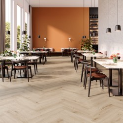 Lame PVC Parquetvinyl, 6,5 x 125 mm, MANTARO Pecan Bâton Rompu MAN-HB-5619-IB