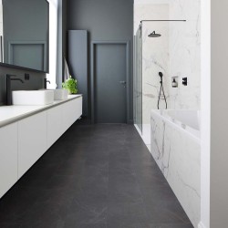 Lame PVC Parquetvinyl, 5 x 300 x 600 mm, CALDERA Marmo Scuro CAL T 600 IB-4056