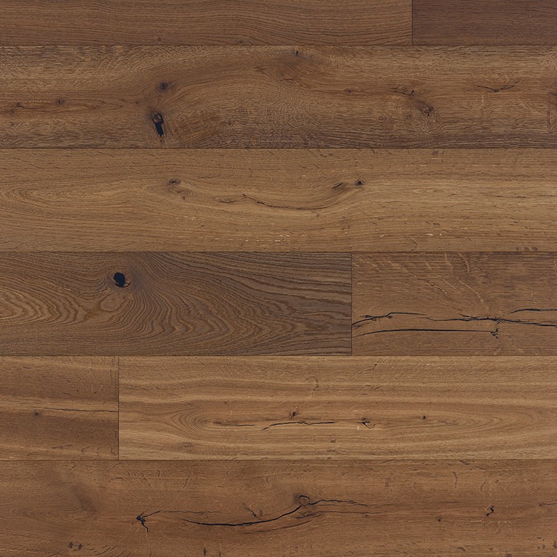 Parquet contrecollé chêne huilé 14 x 190 mm, CHALET Smoked Pinda CHAL 190-982
