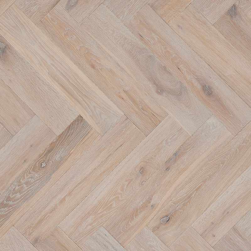 Parquet contrecollé chêne huilé 15 x 125 mm, FARM BATON ROMPU White FAR HB-099