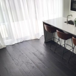 Parquet contrecollé chêne huilé 15 x 220 mm, CARCASSONNE Black CAR-423