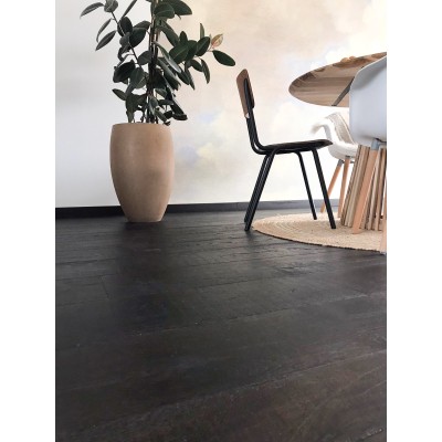 Parquet contrecollé chêne huilé 15 x 220 mm, CARCASSONNE Black CAR-423