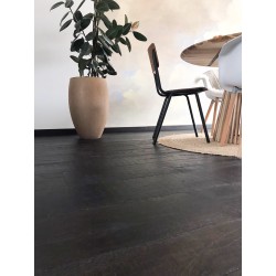 Parquet contrecollé chêne huilé 15 x 220 mm, CARCASSONNE Black CAR-423