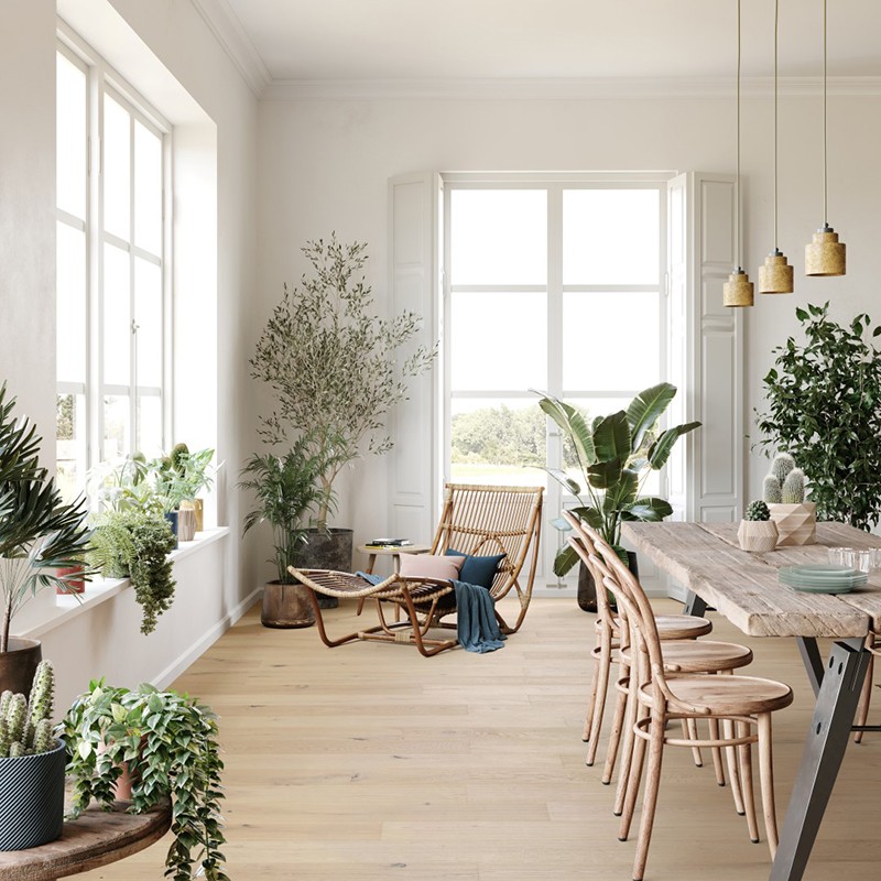 Parquet contrecollé chêne vernis 14 x 190 mm, FERME Invisible FER 190-1817