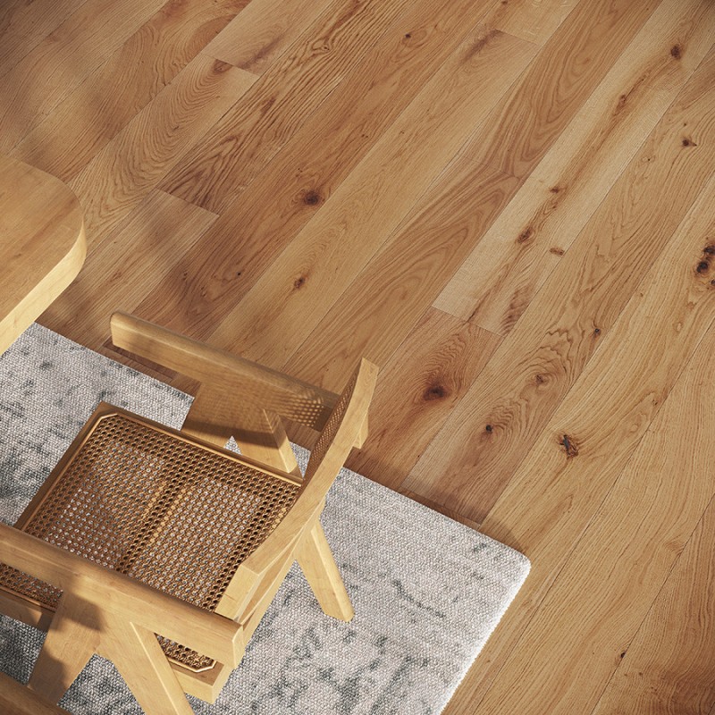 Parquet contrecollé chêne vernis 14 x 190 mm, RIGA 190 Natural RIG 190-110