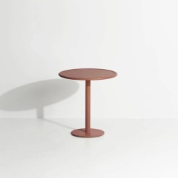 Table bistrot ronde ⌀70 cm WEEK-END, terracotta
