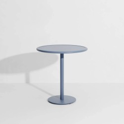 Table bistrot ronde ⌀70 cm WEEK-END, bleu pigeon