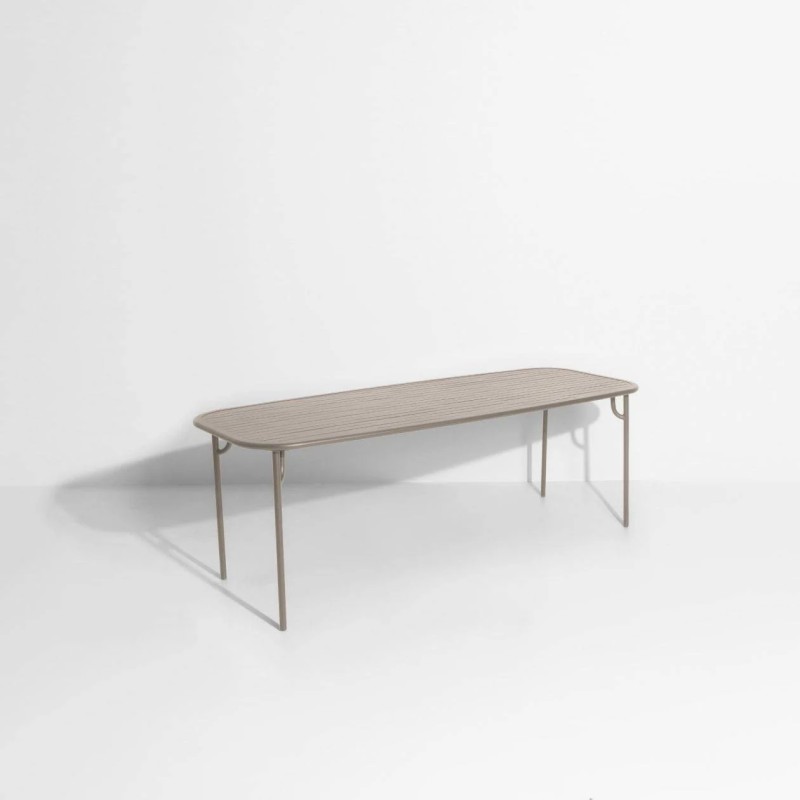 Table large à lattes WEEK-END, dune