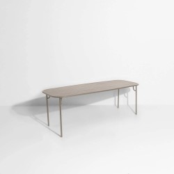 Table large à lattes WEEK-END, dune