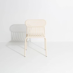 Chaise de jardin empilable WEEK-END, ivoire
