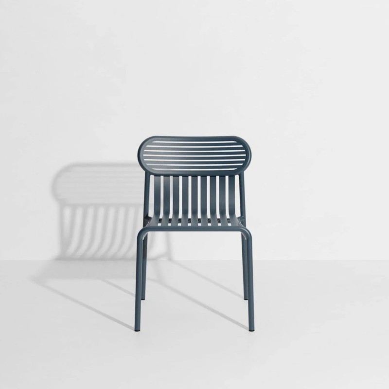 Chaise de jardin empilable WEEK-END, gris bleu