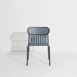 Chaise de jardin empilable WEEK-END, gris bleu
