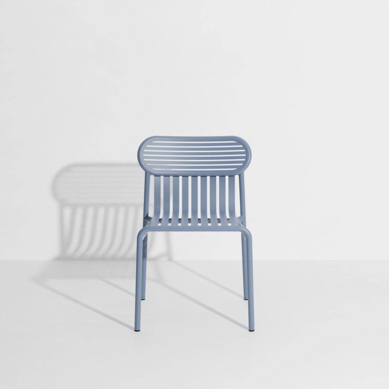 Chaise de jardin empilable WEEK-END, bleu pigeon