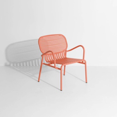 Fauteuil de jardin empilable WEEK-END, corail