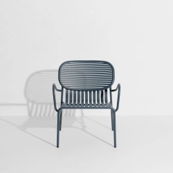 Fauteuil de jardin empilable WEEK-END, gris bleu