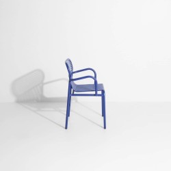 Chaise de jardin avec accoudoirs WEEK-END, bleu