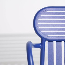 Chaise de jardin avec accoudoirs WEEK-END, bleu