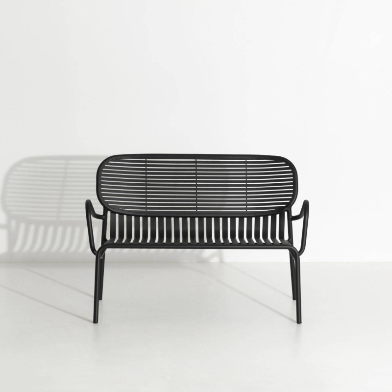 Canapé sofa double WEEK-END, noir