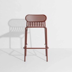 Tabouret de bar WEEK-END, rouge-brun