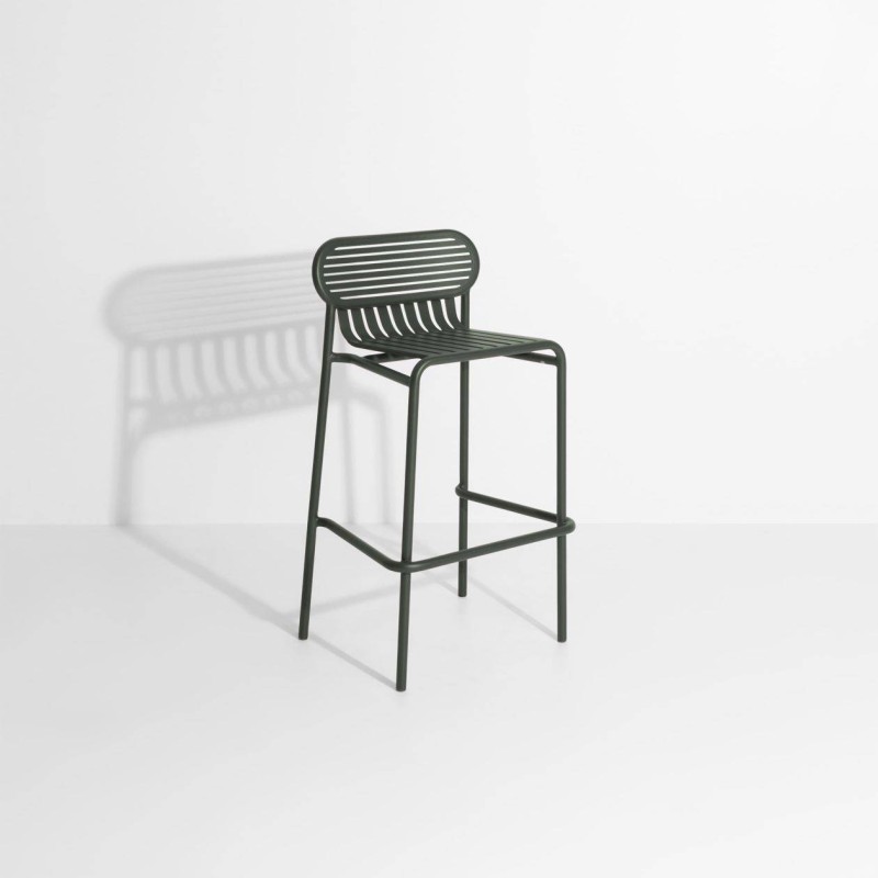 Tabouret de bar WEEK-END, vert bouteille