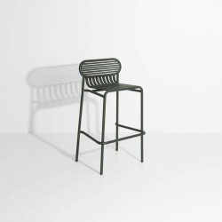 Tabouret de bar WEEK-END, vert bouteille
