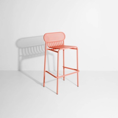Tabouret de bar WEEK-END, corail