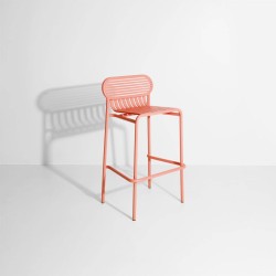 Tabouret de bar WEEK-END, corail